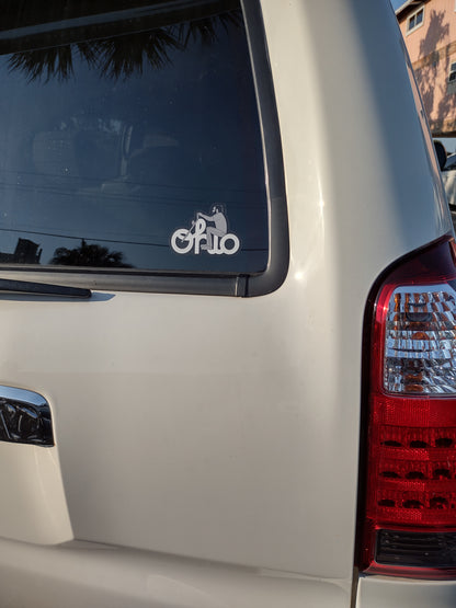 "Ride Ohio" sticker